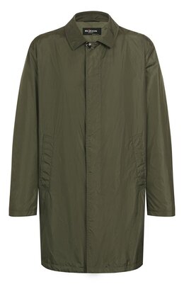 Kiton: Плащ цвета хаки 