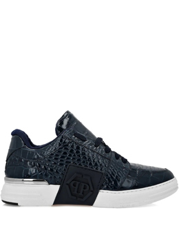 Philipp Plein: Синие кроссовки  Hexagon