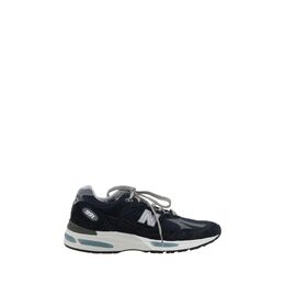 New Balance: Синие кроссовки 