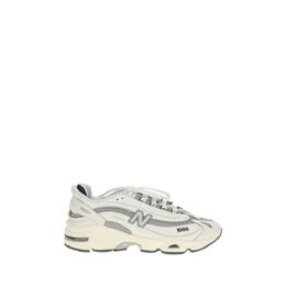 New Balance: Белые кроссовки 