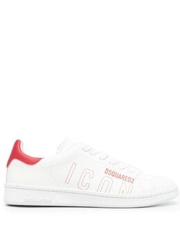 Dsquared2: Белые кеды  Maple Leaf