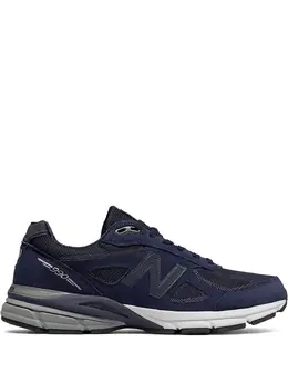 New Balance: Синие кроссовки 