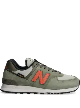 New Balance: Тёмные кроссовки  574