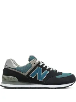 New Balance: Синие кроссовки  574