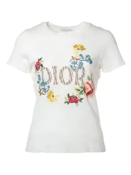Christian Dior Pre-Owned: Белая футболка 