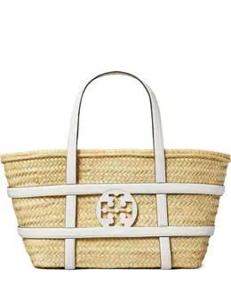 Tory Burch: Светлая сумка-шоппер  Ella