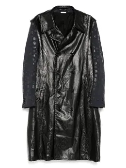 Comme des Garçons Homme Plus: Кожаное пальто 