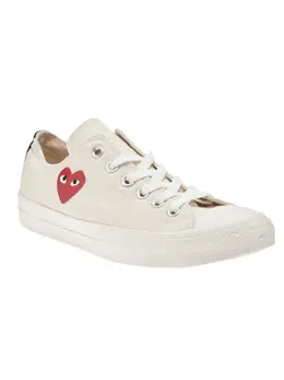 Comme Des Garçons Play: Белые кроссовки 