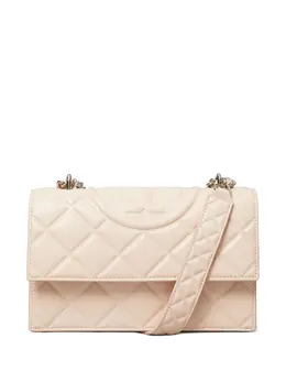 Tory Burch: Светлая сумка  Fleming