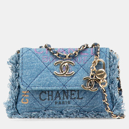 Chanel: Голубой клатч 