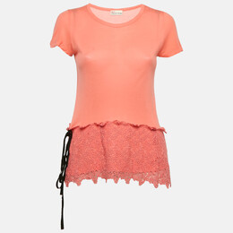 RED Valentino: Розовый топ 