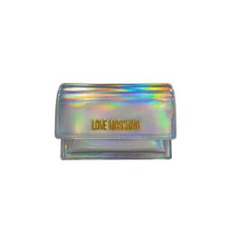 LOVE MOSCHINO: Серебристая сумка 