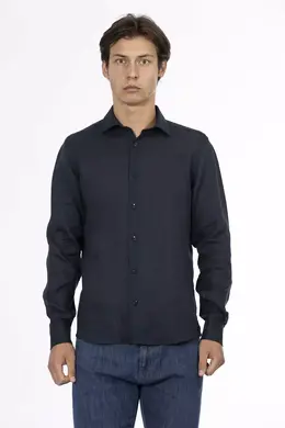 Baldinini Trend: Синяя рубашка 