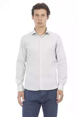 Baldinini Trend: Серая рубашка 