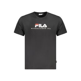 Fila: Чёрная футболка 