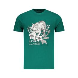 cavalli CLASS: Зелёная футболка 