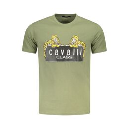 cavalli CLASS: Зелёная футболка 