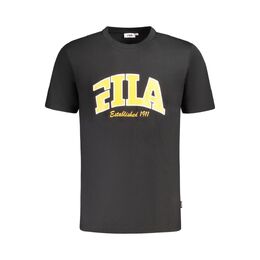 Fila: Чёрная футболка 