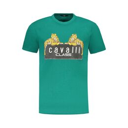 cavalli CLASS: Зелёная футболка 