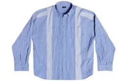 Balenciaga: Синяя рубашка 