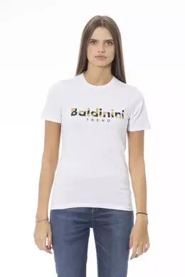 Baldinini Trend: Белая футболка 