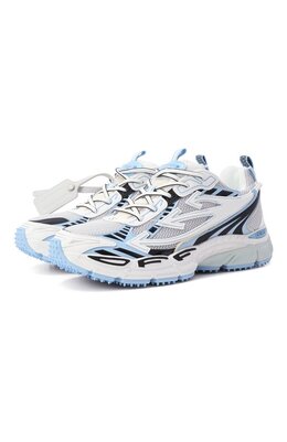Off-White: Голубые кроссовки 