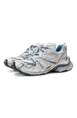 Balenciaga: Голубые кроссовки  Runner