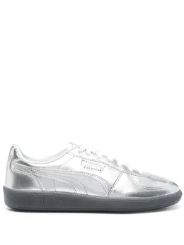 PUMA: Серебристые кроссовки 