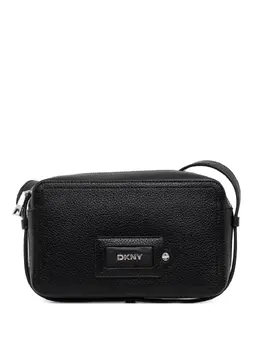 DKNY: Чёрная сумка через плечо 