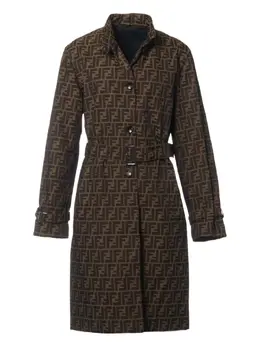 Fendi Pre-Owned: Коричневое пальто 