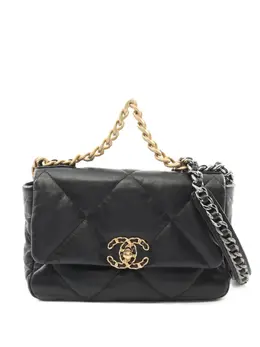 CHANEL Pre-Owned: Чёрная сумка 
