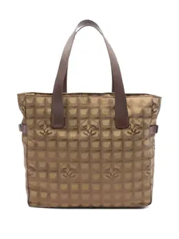 CHANEL Pre-Owned: Коричневая сумка-шоппер 