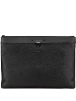Louis Vuitton Pre-Owned: Чёрный клатч 