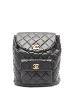 CHANEL Pre-Owned: Чёрный рюкзак 