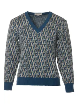 Christian Dior Pre-Owned: Голубой свитер 