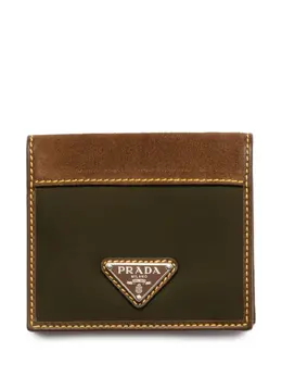 Prada: Зелёный картхолдер 