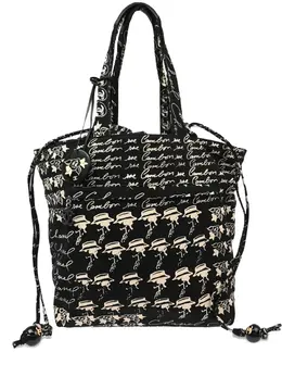 CHANEL Pre-Owned: Чёрная сумка-шоппер 