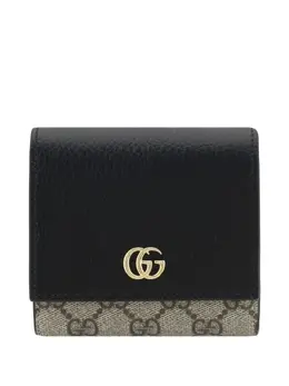 Gucci: Чёрный кошелёк  GG Supreme