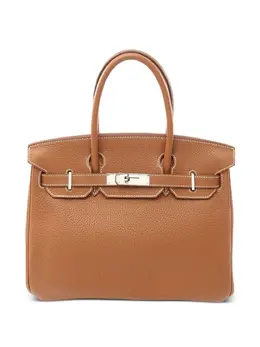 Hermès Pre-Owned: Коричневая сумка-шоппер 