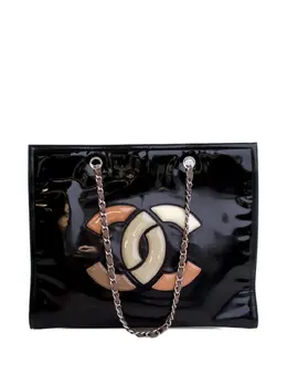 CHANEL Pre-Owned: Чёрная сумка-шоппер 