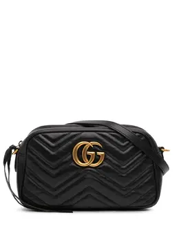Gucci Pre-Owned: Чёрная сумка через плечо 