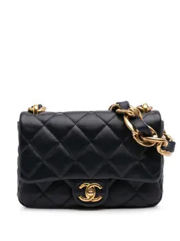 CHANEL Pre-Owned: Фиолетовая сумка 