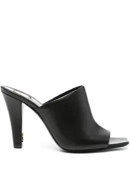 Saint Laurent: Чёрные сандалии 