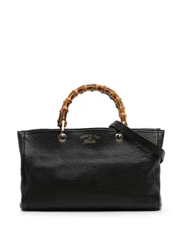 Gucci Pre-Owned: Чёрная сумка-шоппер 