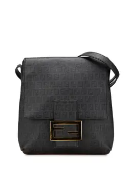 Fendi Pre-Owned: Чёрная сумка через плечо 