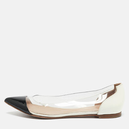 Gianvito Rossi: Белые балетки  Plexi