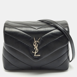 Saint Laurent Paris: Чёрная сумка через плечо  Loulou