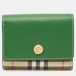 Burberry: Зелёный кошелёк 