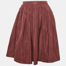 Miu Miu: Бордовая юбка 