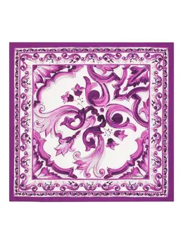 Dolce & Gabbana: Шарф  Majolica с принтом